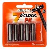 GILLETTE 7 O CLOCK 5 CARTRIDGE 